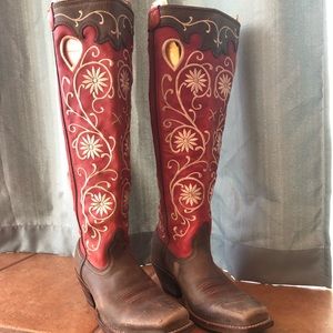 ladies buckaroo boots